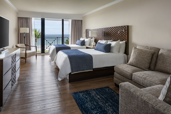 Image for room QOF - Opal Grand Oceanfront Resort & Spa Two Queen Guestroom Wide.